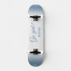Schatbord in glitter-stijl skateboard