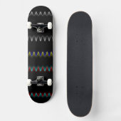 Schatbord met heldere verloopdraden skateboard (Voorkant)