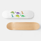 Schatbord van Bright Dinos (natuurlijk) Skateboard (Horizontaal)