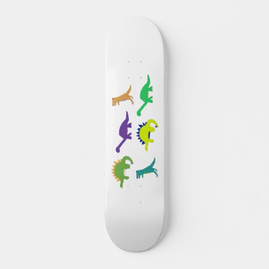 Schatbord van Bright Dinos (natuurlijk) Skateboard (Voorkant)