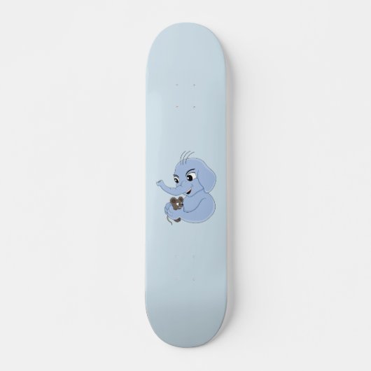 Schatbord van de cartoon van de acute olifant skateboard (Voorkant)