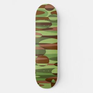 Schatbord voor groene en bruine bollen skateboard