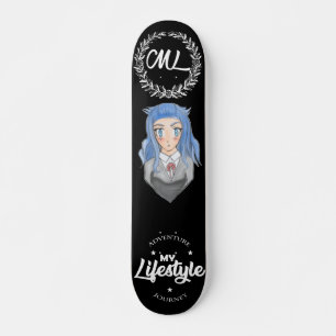 Schatbord voor meisje met Kawaii Skateboard
