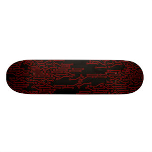 Schatbord voor rood en zwart circuit skateboard
