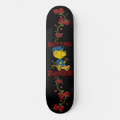 Schatbord voor Rozen van de soort Ferald Eating Skateboard (Voorkant)