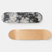 Schatbord voor zwart en wit skateboard (Horizontaal)