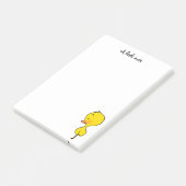 schatgele eend post-it® notes (Schuin)