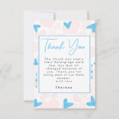 schatje | BABY SHOWER Bedankkaart (Voorkant)