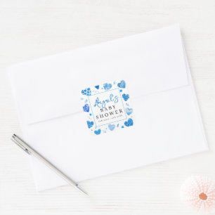 schatje BABY SHOWER Vierkante Sticker
