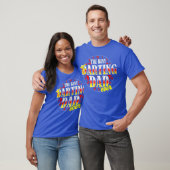 Schatje en pappie grappenmaakster dart pap t-shirt (Unisex)