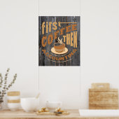 schatje kantoor koffiewoord poster (Keuken)