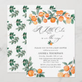 schatje | ORANJE BABY SHOWER Kaart (Voorkant / Achterkant)