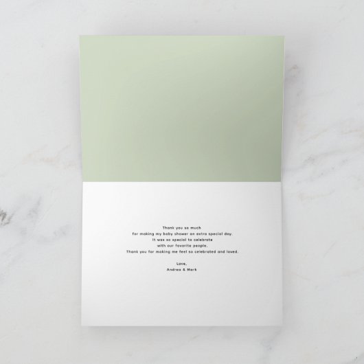 schatje | Oranje bedankkaarten Bedankkaart (Binnen)