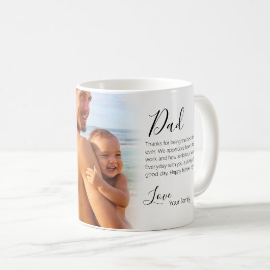 schatje vader vader vader foto koffiemok (Voorkant rechts)
