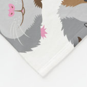 schatje van een proefkonijn fleece deken (Hoek)