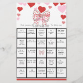 Schatje Vind het Gast Bingo Baby shower Spel Flyer (Voorkant)