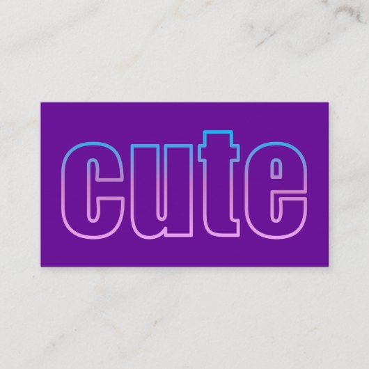 schatje visitekaartje (Voorkant)