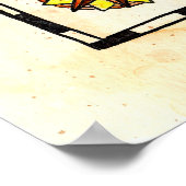 Schatkaart van het eiland Chance Poster (Hoek)