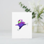 Schatkikker met gespleten pomp briefkaart (Staand voorkant)