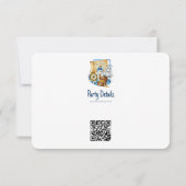 Schatkist kaart boot verjaardag QR-code (Achterkant)