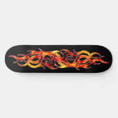 Schatplank "Flame On" Skateboard (Horizontaal)