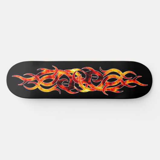 Schatplank "Flame On" Skateboard (Horizontaal)