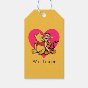 Schatte Winnie de Poeh & Tigger Cadeaulabel