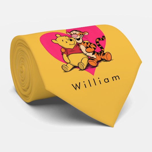 Schatte Winnie de Poeh & Tigger Stropdas (Opgerold)