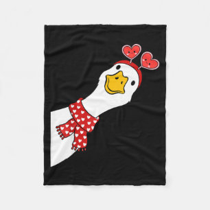 Schattelijke Gans Xoxo Wees Van Mij Gelukkige Vale Fleece Deken