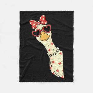 Schattelijke Gans Xoxo Wees Van Mij Gelukkige Vale Fleece Deken