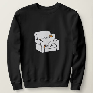 Schattelijke Luie Eend op Fauteuil Funny Minimalis Trui