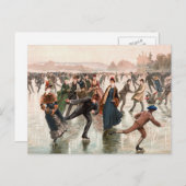 Schatten op de afbeelding van de ijsgang briefkaart (Voorkant / Achterkant)