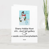 Schatten op Thin Ice Feestdagen Kaart (Achterkant)