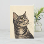 Schatten van de tabby van Dürer1 Kaart (Staand voorkant)