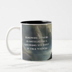 Schatten van de Tao Te Ching 006 Tweekleurige Koffiemok
