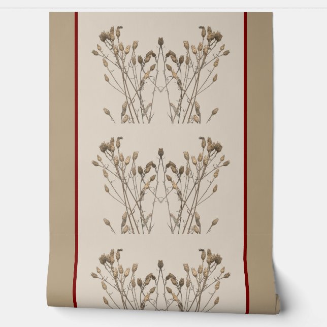 Schatten van de winter (C) op een Behang (Afrollen)