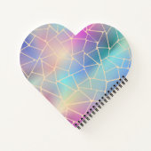 schattepastelregenbooggradiënt genaamd notitieboek (Achterkant)