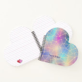 schattepastelregenbooggradiënt genaamd notitieboek (Binnen)