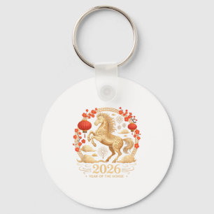 Schattig 2026 Jaar Van Het Paard Fortune Dame Luna Sleutelhanger