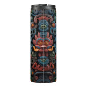 Schattig 3-D Tiki Masker Thermosbeker (Achterkant)