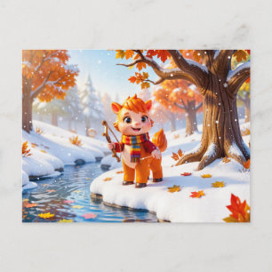 Schattig 3D Boogschutter sterrenbeeld karakter Briefkaart