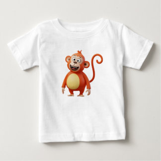 Schattig 3D oranje cartoon aap karakter
