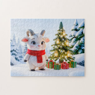 Schattig 3D Steenbok Zodiac Karakter Legpuzzel