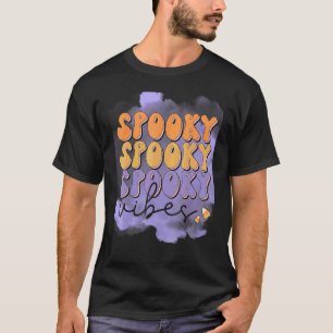 Schattig 60s 70s Tie Dye Griezelige Vibes Kostuum  T-shirt