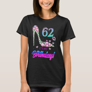 Schattig 62 Jaar Oud Het Is Mijn 62e Verjaardagsfe T-shirt