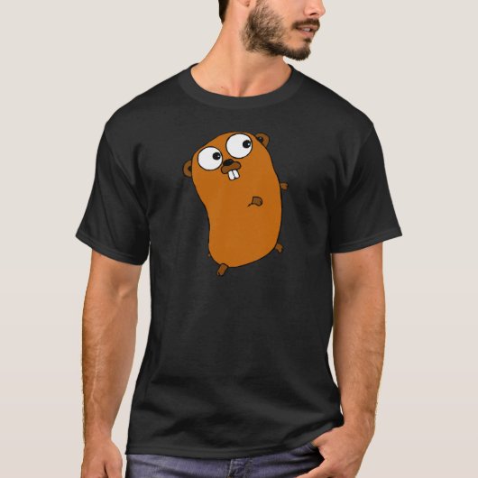 schattig aanpasbaar gopher t-shirt (Voorkant)