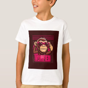 schattig aap ontwerp t-shirt