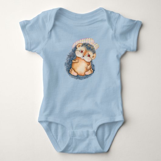 Schattig Aardig Baby Egel Met Hoed Romper (Voorkant)