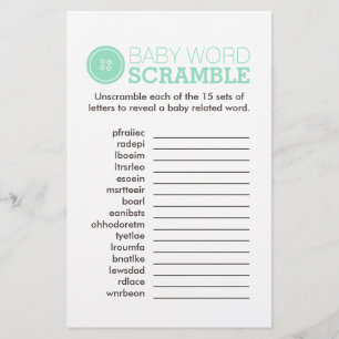 Schattig als een knop (Turquoise) Flyer