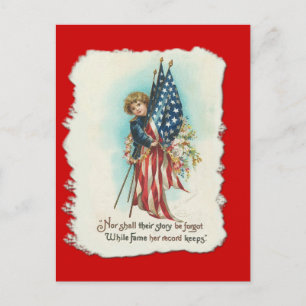 Schattig americana ontwerp briefkaart